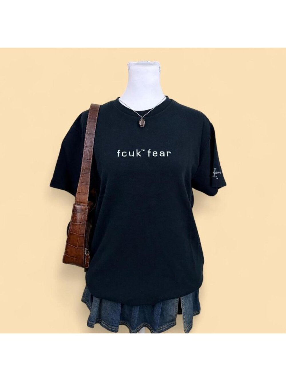 french connection uk Fcuk Fear Lennox Lewis tshirt